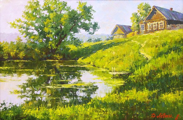 Летние пейзажи деревни Дмитрия Левина