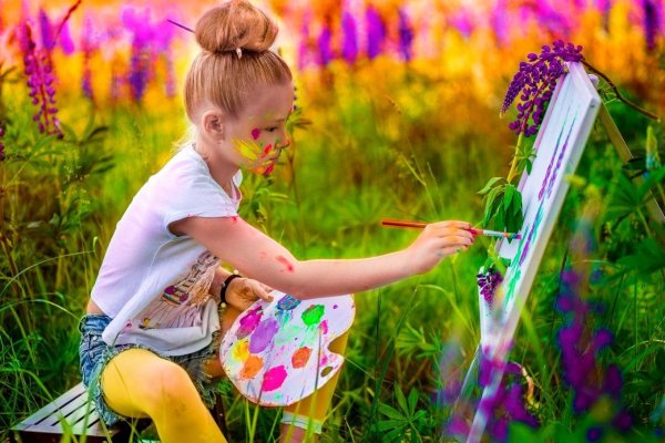 Фотосессия в одуванчиках