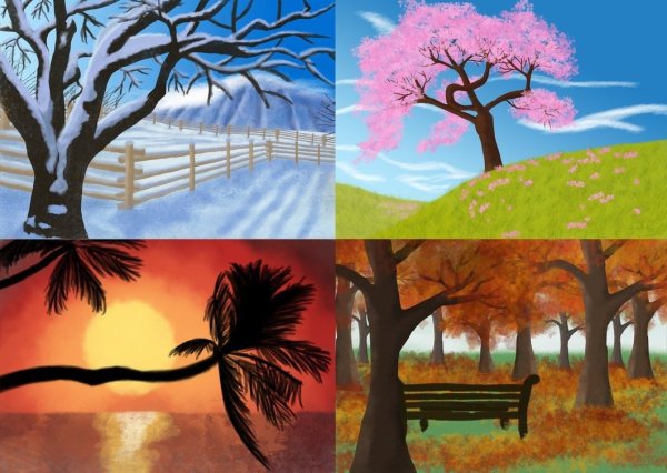 Рисование времена года