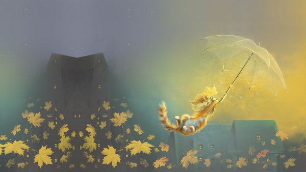 Волшебный зонтик осени