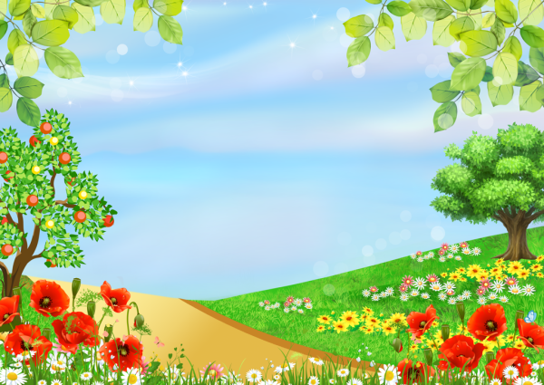 Фон летний детский