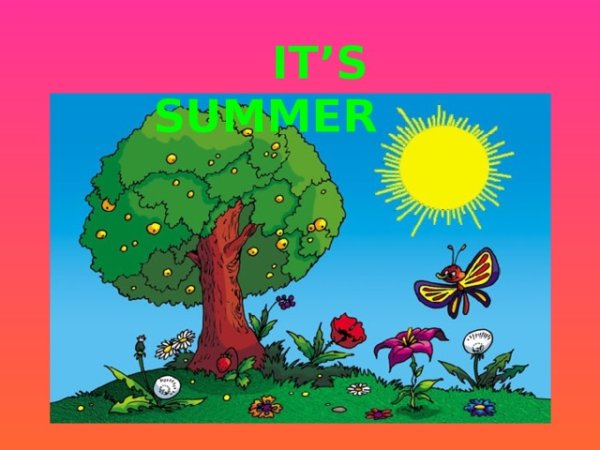 Проект по английскому языку про лето