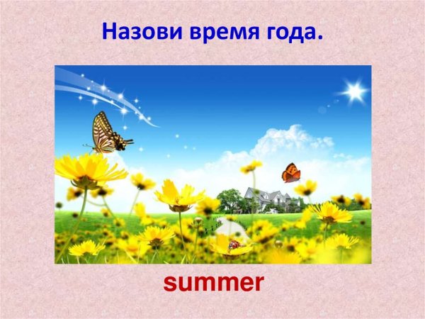 Урок на тему Seasons