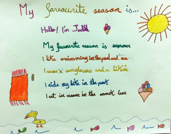 Времена года на английском