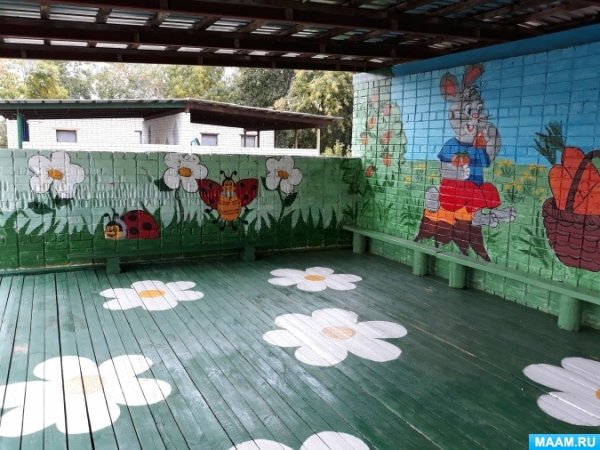 Украшение веранды в детском саду