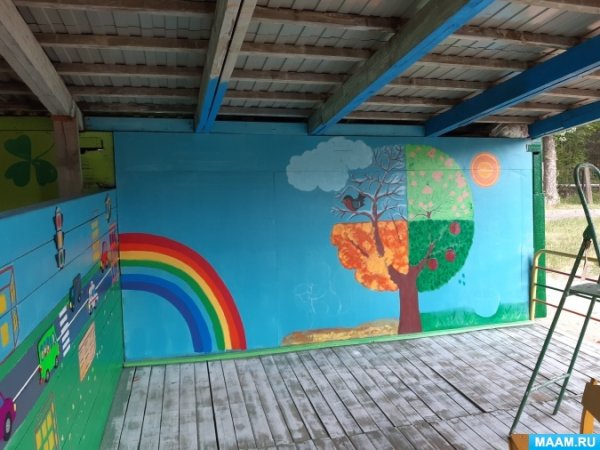 Украшение веранды в детском саду