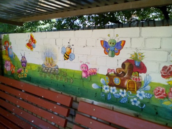 Украшение павильона в детском саду