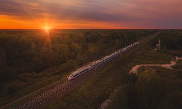 Железная дорога летом