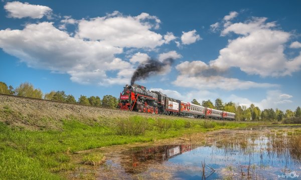Паровоз в деревне