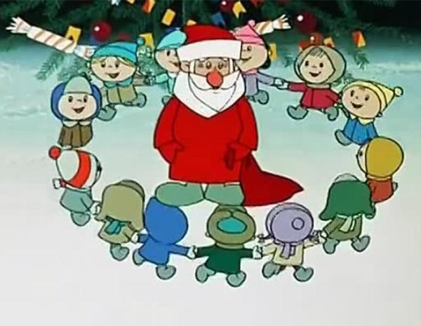 Дед Мороз и лето раскраска