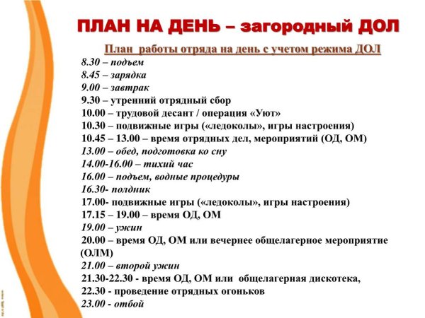 План целей на год пример