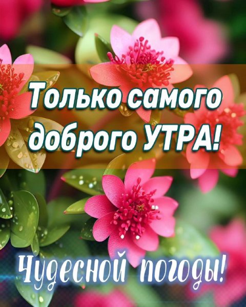 Картинки с добрым утром летние