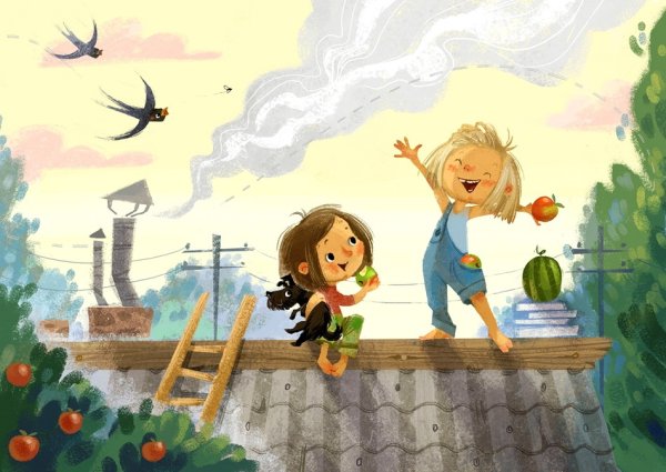 Фон для детской книги