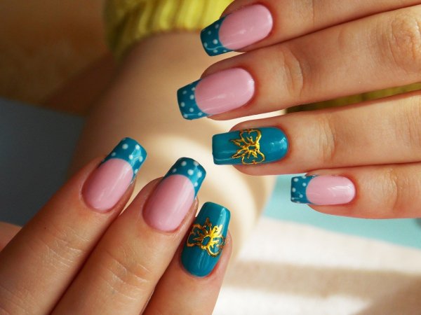 Нарощенные ногти на лето