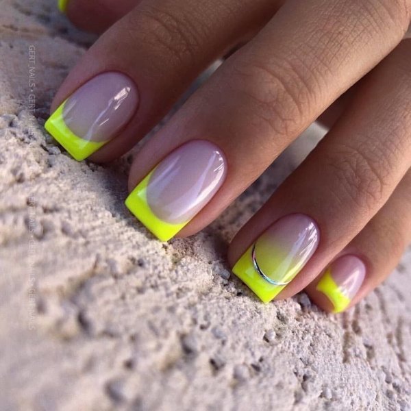 Разноцветный френч