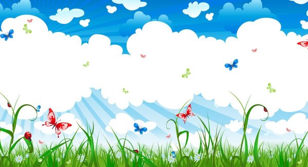 Летний пейзаж для детей