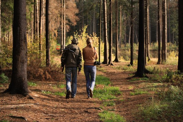 Человек в лесу