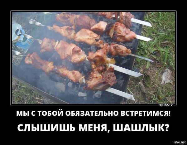 Стол на даче с шашлыками