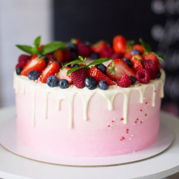 Летний декор торта