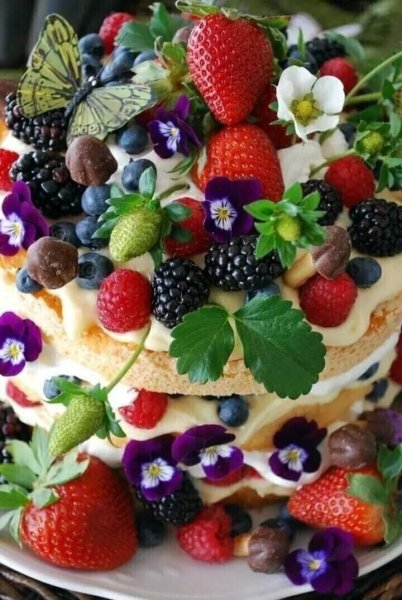 Летние торты с ягодами