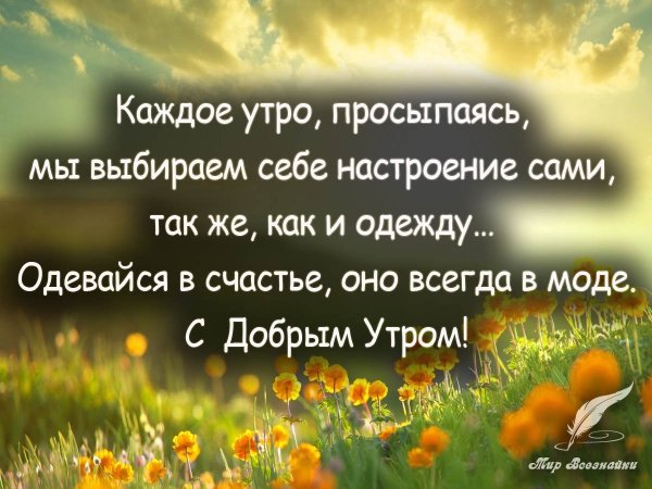 Интересные пожелания с добрым утром
