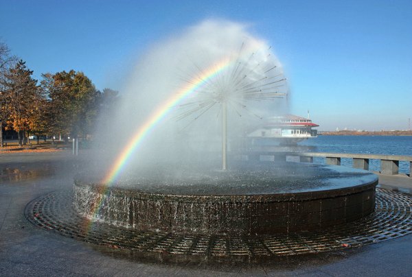 Фонтан в Нью Йорке