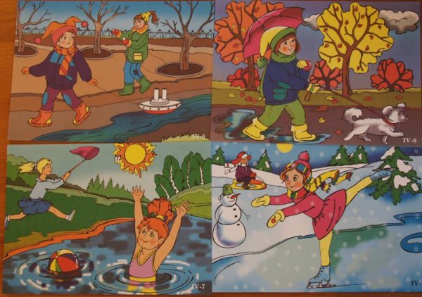 Времена года для детей 4-5 лет