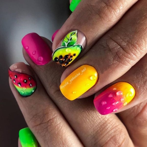 Летний маникюр