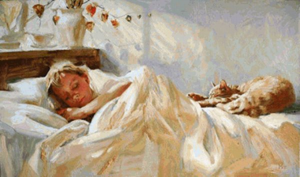 Девушка спит