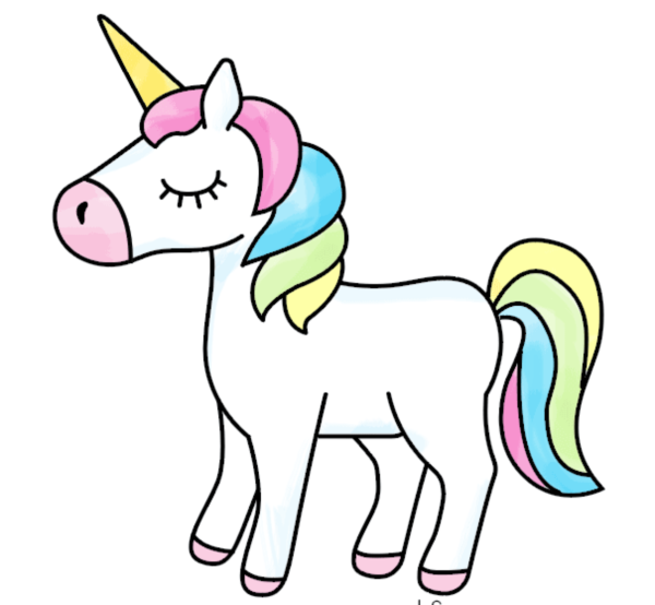 Рисование единорога для детей