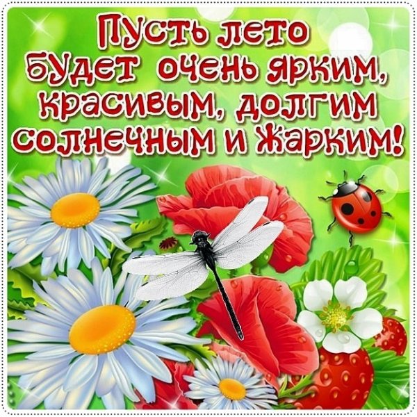 С летом поздравления