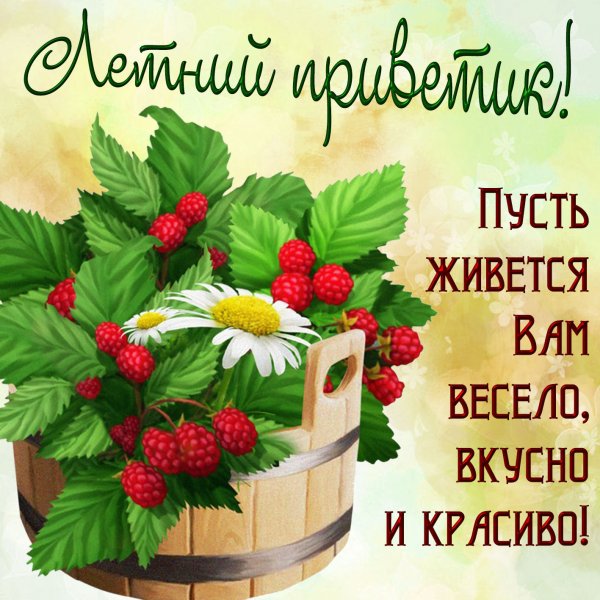 С летом поздравления