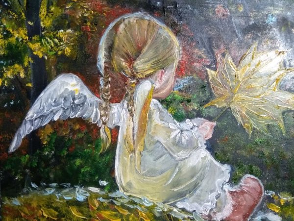 Художник Виктор Низовцев осенний ангел