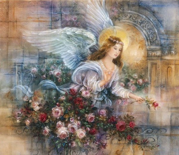 Ангелочки живопись маслом