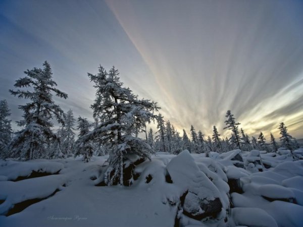 Восточная Сибирь зима