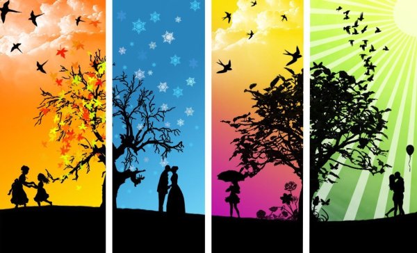 Коллаж времена года