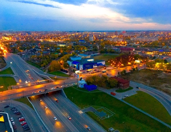 Тюмень с высоты птичьего полета