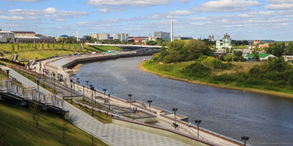 Набережная реки тура Тюмень