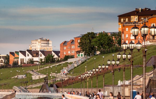 Набережная Тюмени Тюменской области