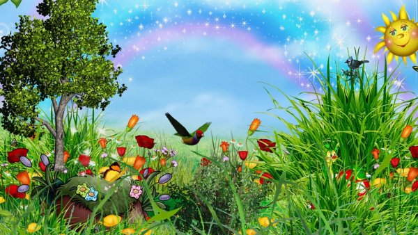 Летний футаж для детей