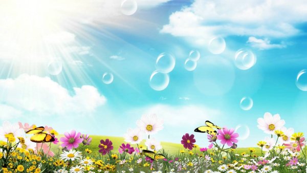 Детский фон для видеомонтажа