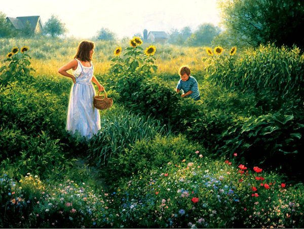 Летние впечатления рисунки