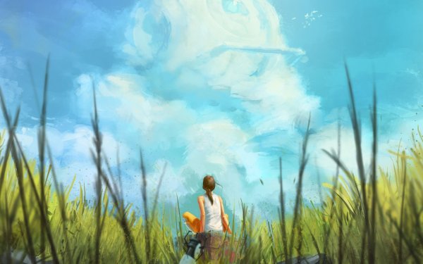 Рисование городского парка