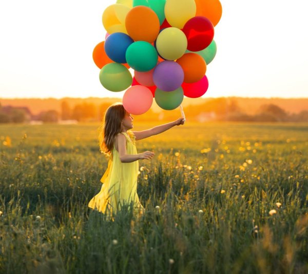 Воздушные шары летом