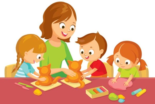 Родители дети и воспитатель