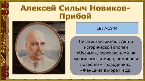 Алексей Новиков-Прибой 145 лет