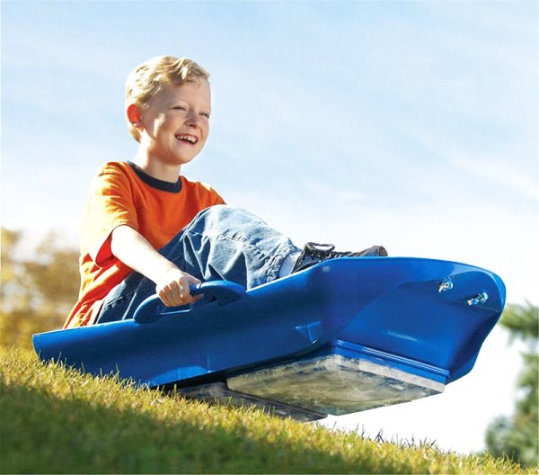 На санках с горы