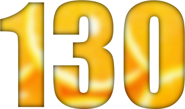 130 Цифра красивая