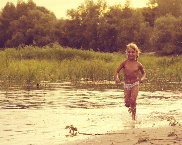 Лодка в деревне