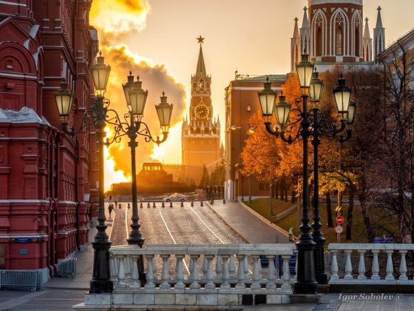 Москва Кремль утро